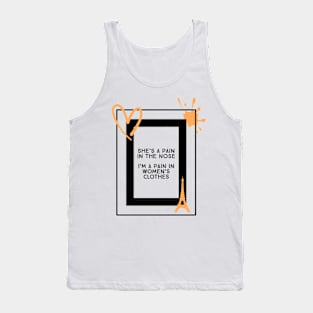 Paris Song Print Tank Top